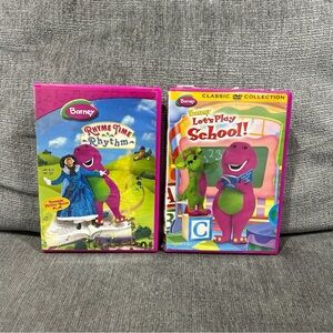 Barney Rhyme Time Rhythm DVD Barney Let’s Play School DVD Lot